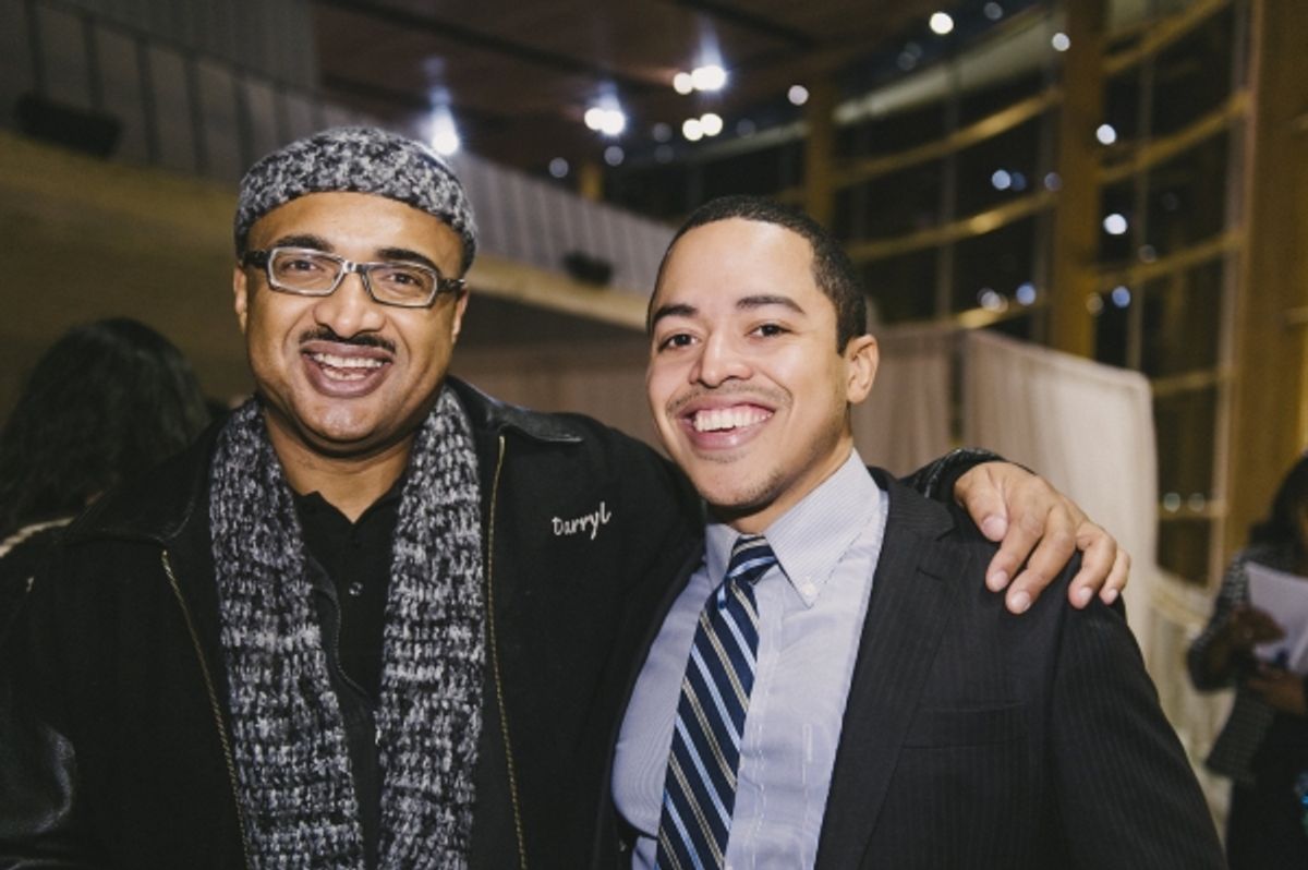 Musical director Darryl G. Ivey and cast member Jobari Parker-Namdar  at 