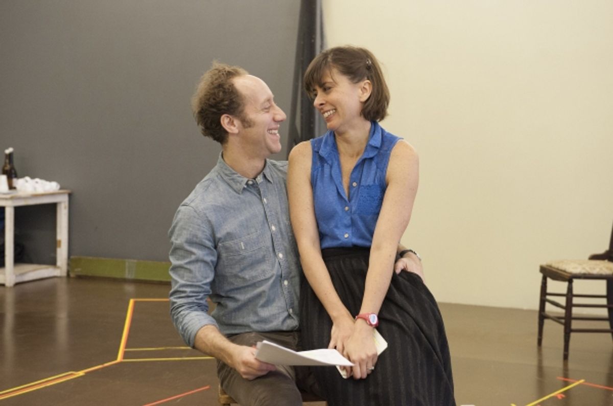 Joey Slotnick and Jeanine Serralles at 