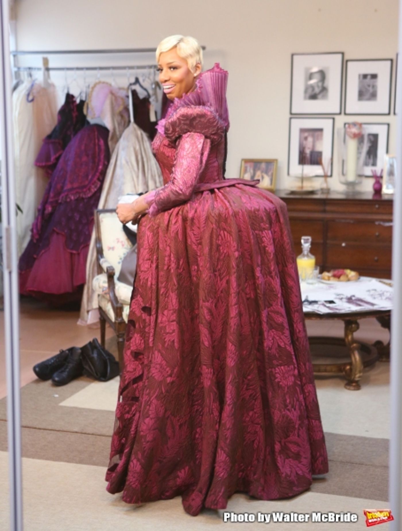 Exclusive Photo Coverage: NeNe Leakes Makes a Regal 'Madame' at CINDERELLA Costume Fitting!  Image