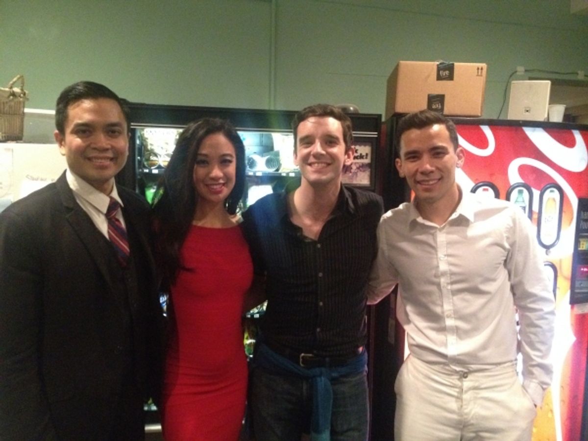 Jose Llana, Jaygee Macapugay, Michael Urie, Conrad Ricamora at 
