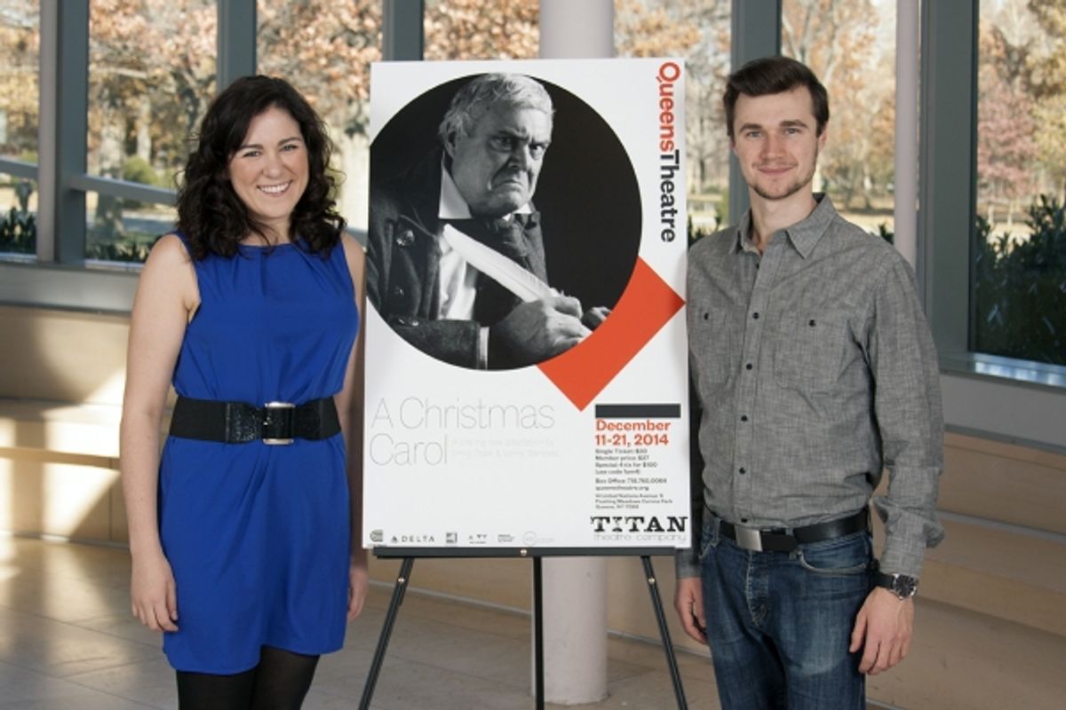 Bailey Seeker (Belle/Emily) & Dylan Whitrock (Young Scrooge/Fred) at 