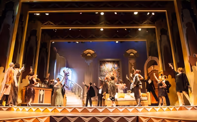Emily Skinner and the company of MAME Photo