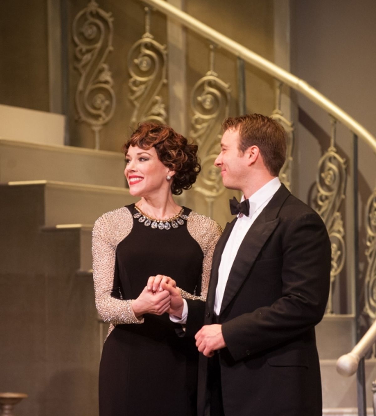 Emily Skinner as Mame and Alexander Sapp as Patrick at 