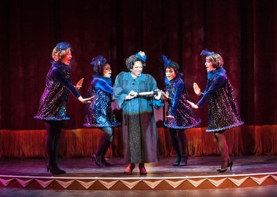 Desiree Roots Centeio as Vera Charles and the company of MAME Photo