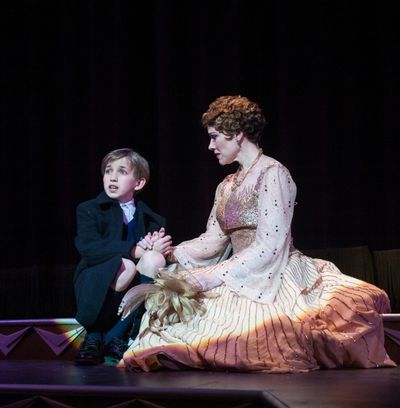 Emily Skinner as Mame and Brandon McKinney as Patrick Photo