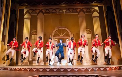 Emily Skinner and the company of MAME Photo