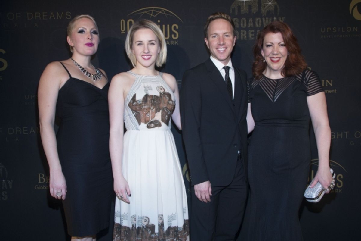 Natalie Joy Johnson, Jeanna de Waal, Paul Canaan and Jen Perry from KINKY BOOTS at 