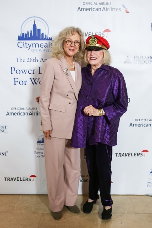Blythe Danner and Citymeals-on-Wheels Co-Founder and Board Chair Gael Greene  Photo