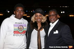 NeNe Leakes with son Brentt Leakes and husband Gregg Leakes @ BroadwayWorld NeNe Leakes with son Brentt Leakes and husband Gregg Leakes Photo