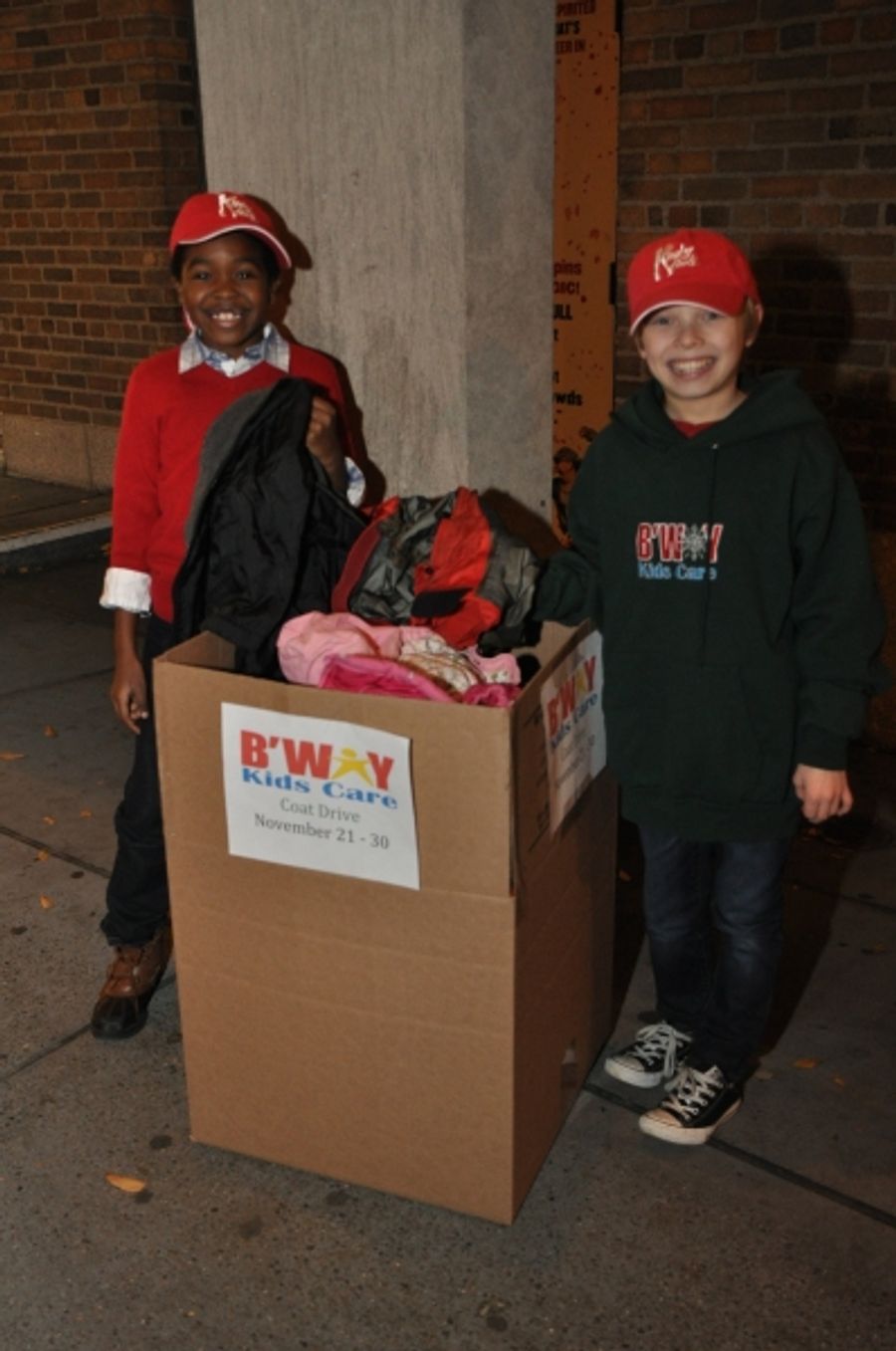 Photo Coverage: KINKY BOOTS Performers Join Broadway Kids Coat Drive Image