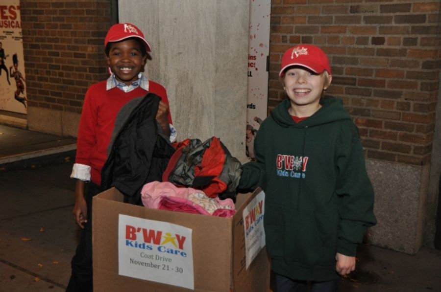 Photo Coverage: KINKY BOOTS Performers Join Broadway Kids Coat Drive Image