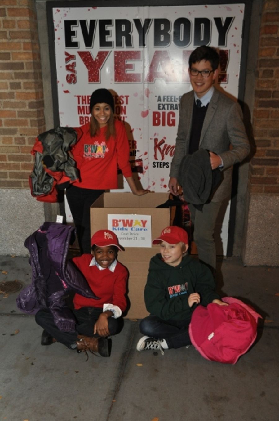 Photo Coverage: KINKY BOOTS Performers Join Broadway Kids Coat Drive Image