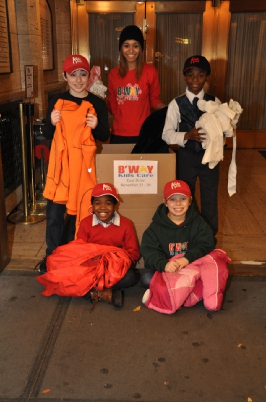 Photo Coverage: KINKY BOOTS Performers Join Broadway Kids Coat Drive Image