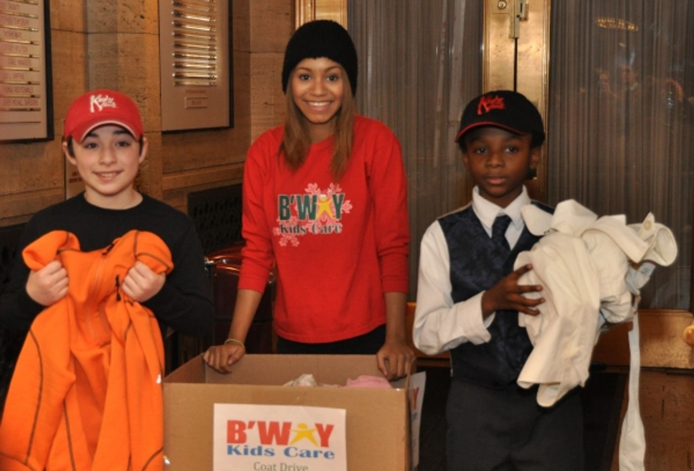 Photo Coverage: KINKY BOOTS Performers Join Broadway Kids Coat Drive  Image