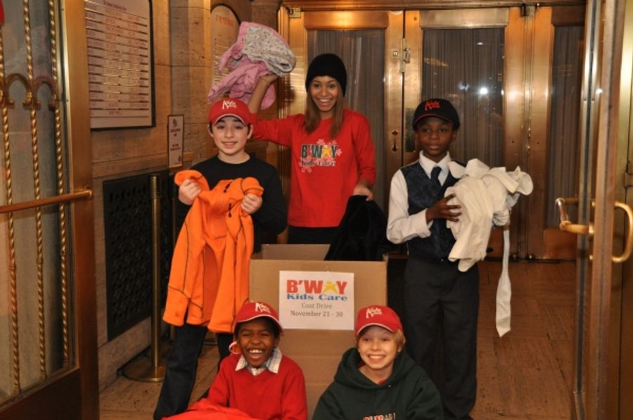 Photo Coverage: KINKY BOOTS Performers Join Broadway Kids Coat Drive Image