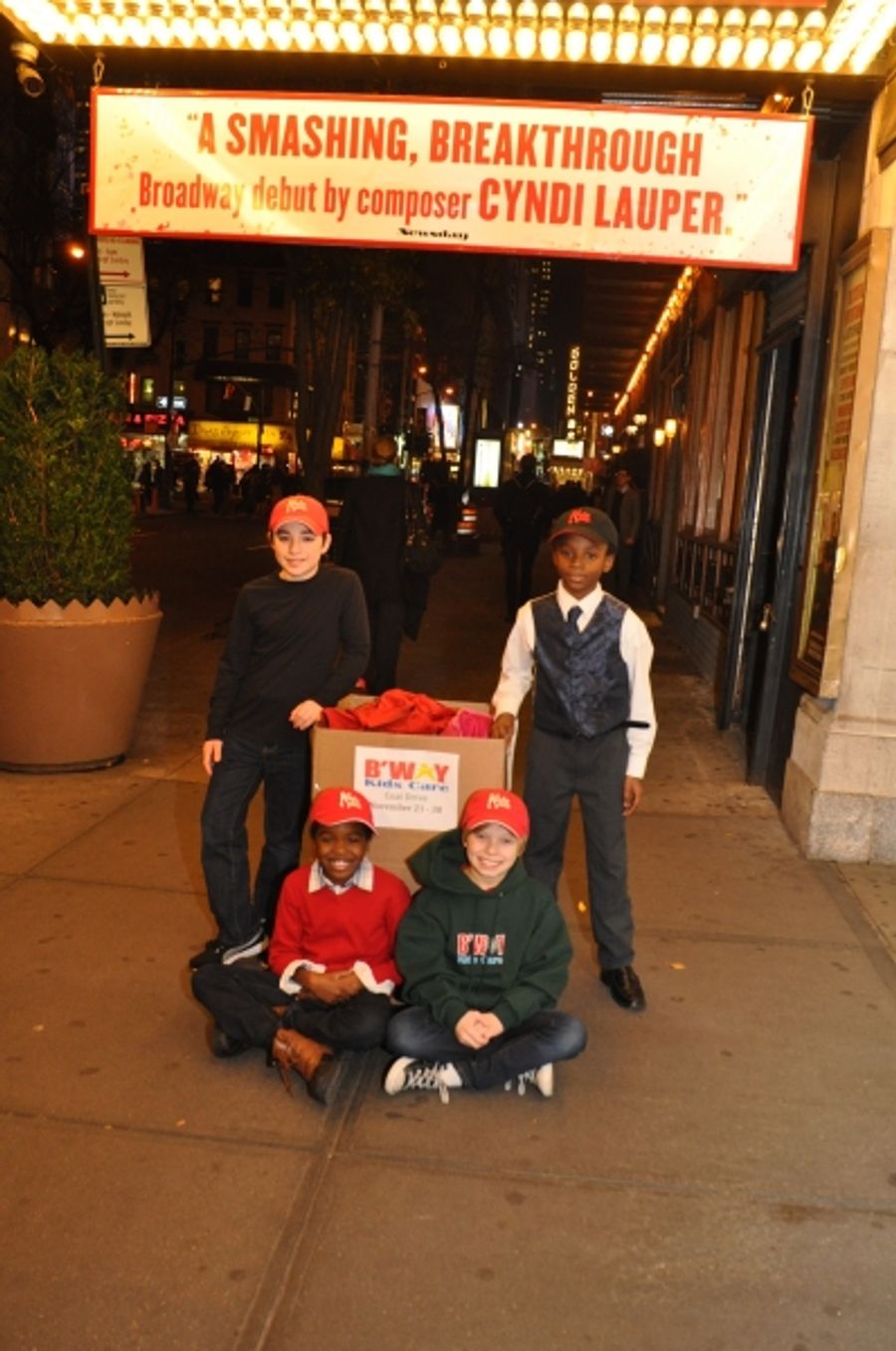 Photo Coverage: KINKY BOOTS Performers Join Broadway Kids Coat Drive Image