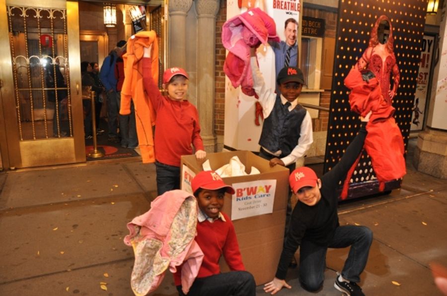Photo Coverage: KINKY BOOTS Performers Join Broadway Kids Coat Drive Image