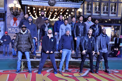 Christian Borle and The Pirates from Peter Pan Live Photo