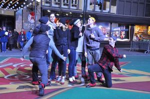 Emily Padgett and Erin Davie and cast members of Side Show Photo