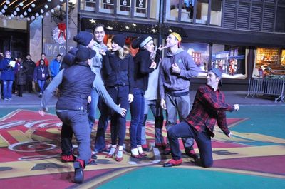 Emily Padgett and Erin Davie and cast members of Side Show Photo