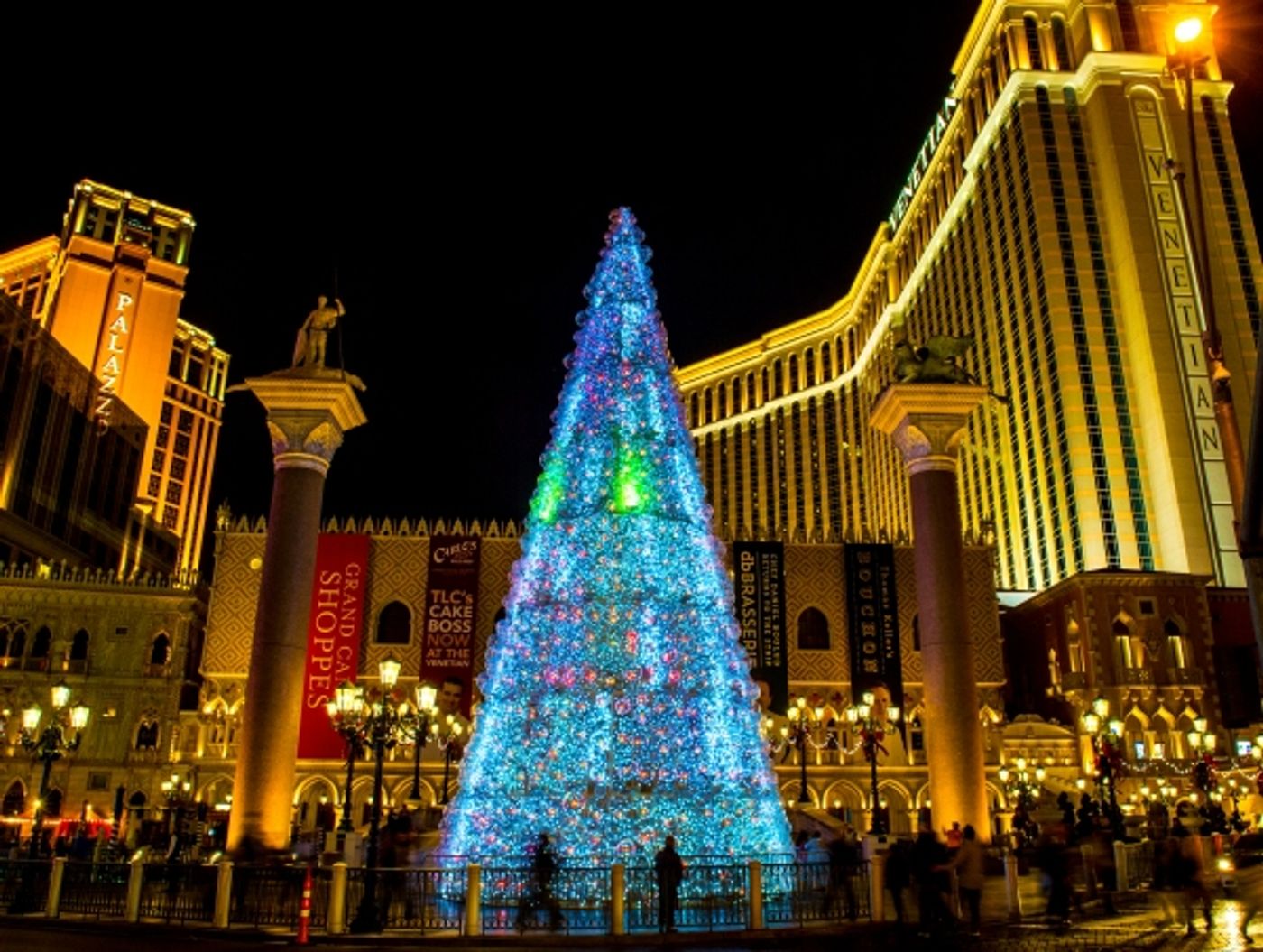 Photo Flash: Tori Spelling, Dean McDermott and Family Join Christmas Tree Lighting at The Venetian  Image