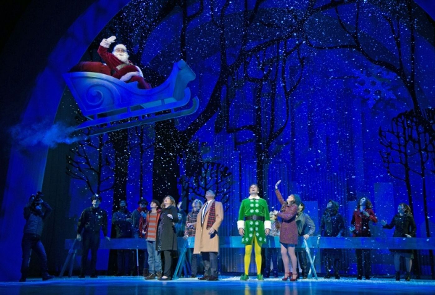 Photo Flash: First Look at James Moye, Kate Fahrner, Heidi Blickenstaff and More in Paper Mill's ELF  Image