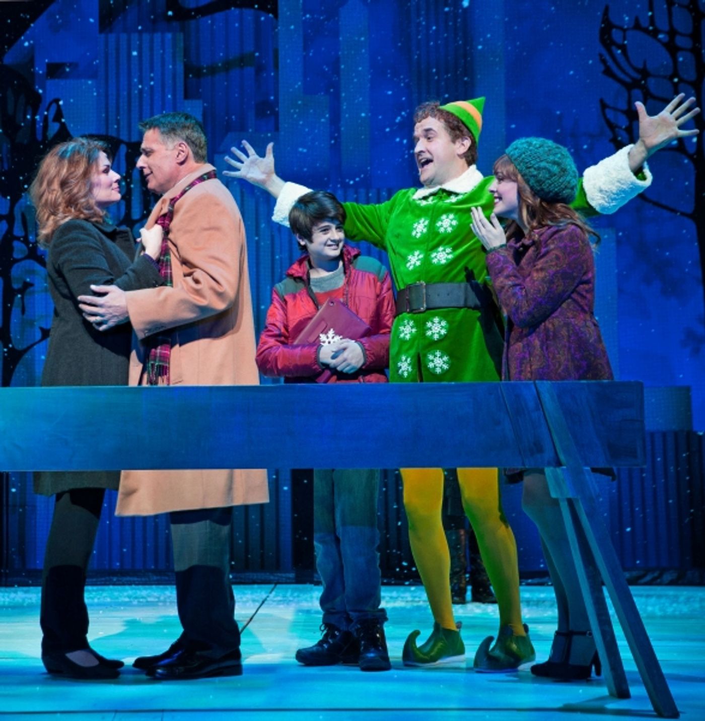 Photo Flash: First Look at James Moye, Kate Fahrner, Heidi Blickenstaff and More in Paper Mill's ELF  Image