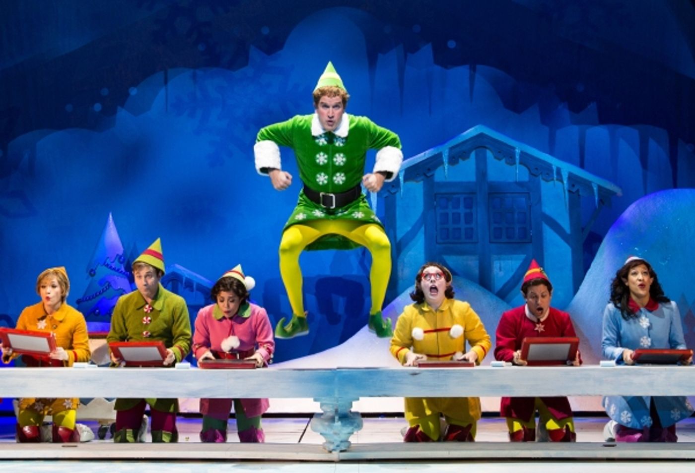 Photo Flash: First Look at James Moye, Kate Fahrner, Heidi Blickenstaff and More in Paper Mill's ELF  Image