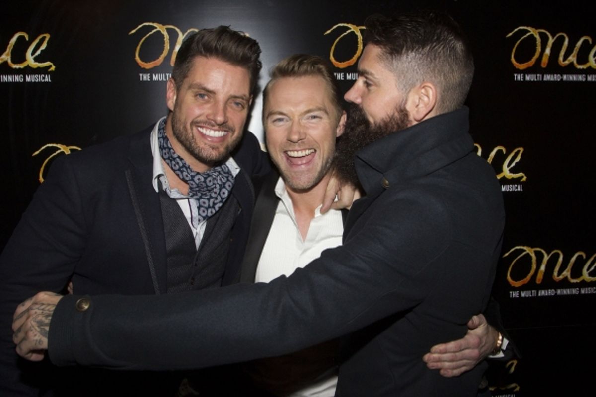 Keith Duffy, Ronan Keating (Guy) and Shane Lynch  at 