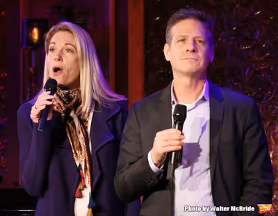 Martin Moran with guest artist Marin Mazzie  Photo