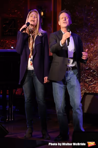 Martin Moran with guest artist Marin Mazzie  Photo