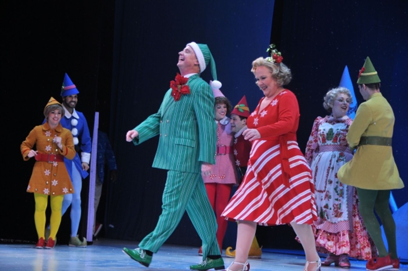 Photo Coverage: Cast of Paper Mill Playhouse's ELF Takes Opening Night Bows!  Image