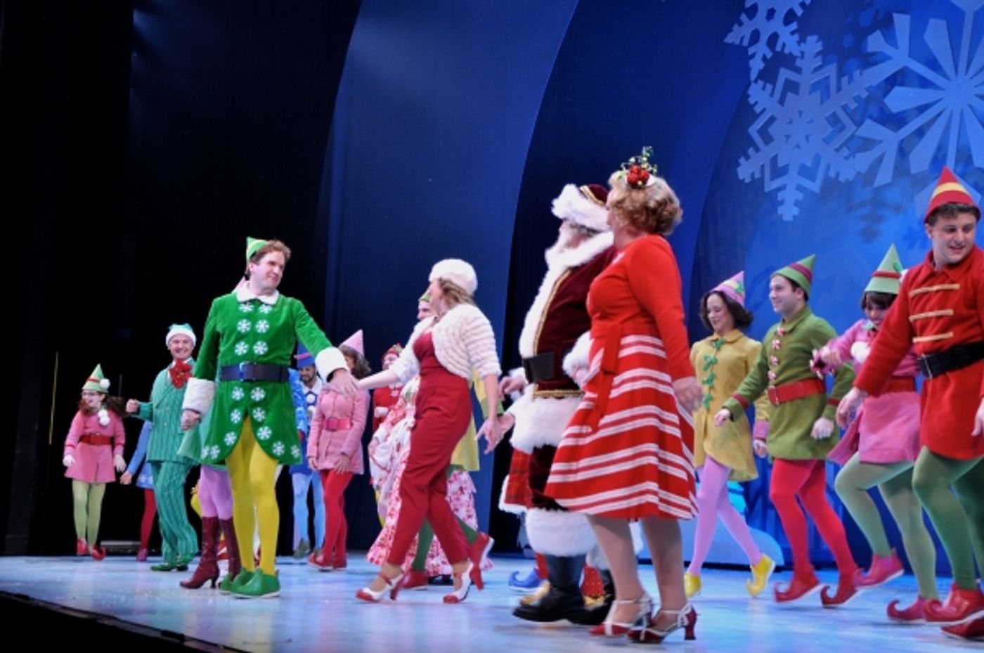 Photo Coverage: Cast of Paper Mill Playhouse's ELF Takes Opening Night Bows!  Image