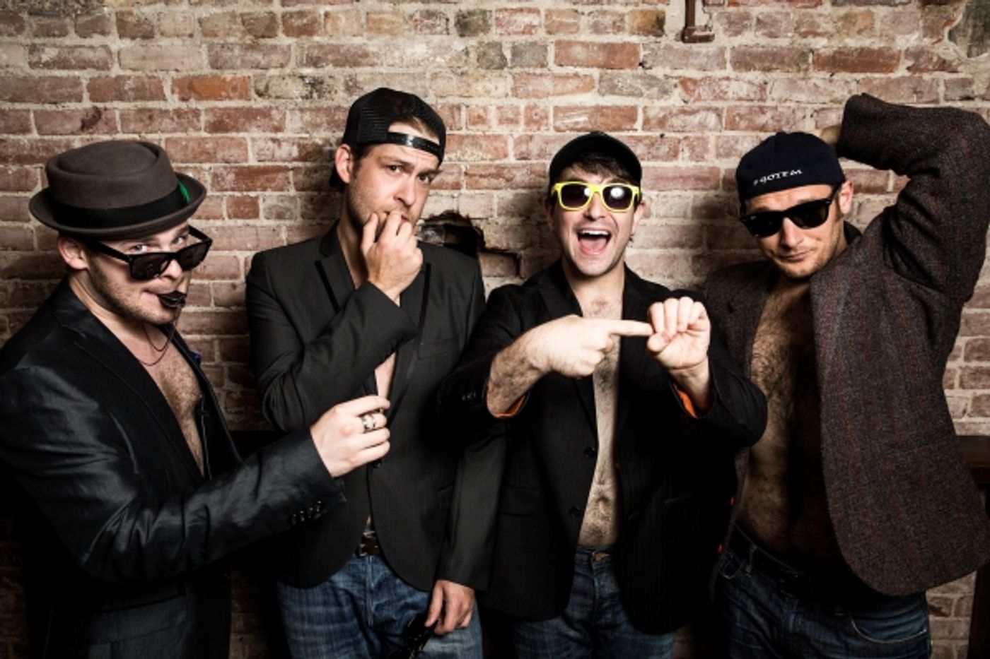 Photo Flash Exclusive: Alex Brightman, Drew Gasparini, F. Michael Haynie, & Andrew Kober Preview New Show THE (M)ORONS HAPPY HOUR!  Image