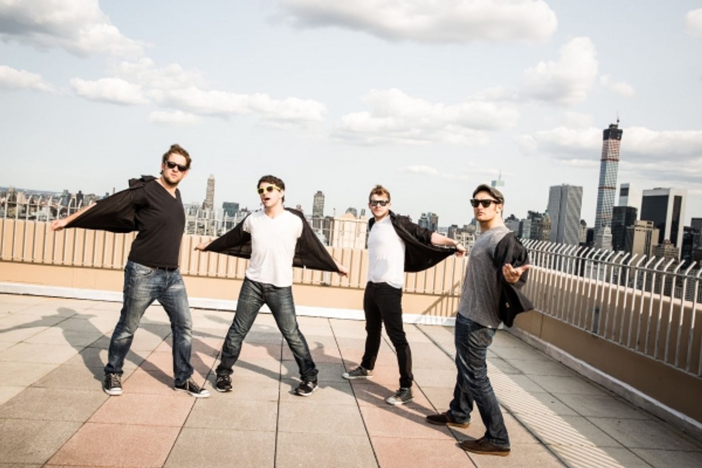 Photo Flash Exclusive: Alex Brightman, Drew Gasparini, F. Michael Haynie, & Andrew Kober Preview New Show THE (M)ORONS HAPPY HOUR!  Image