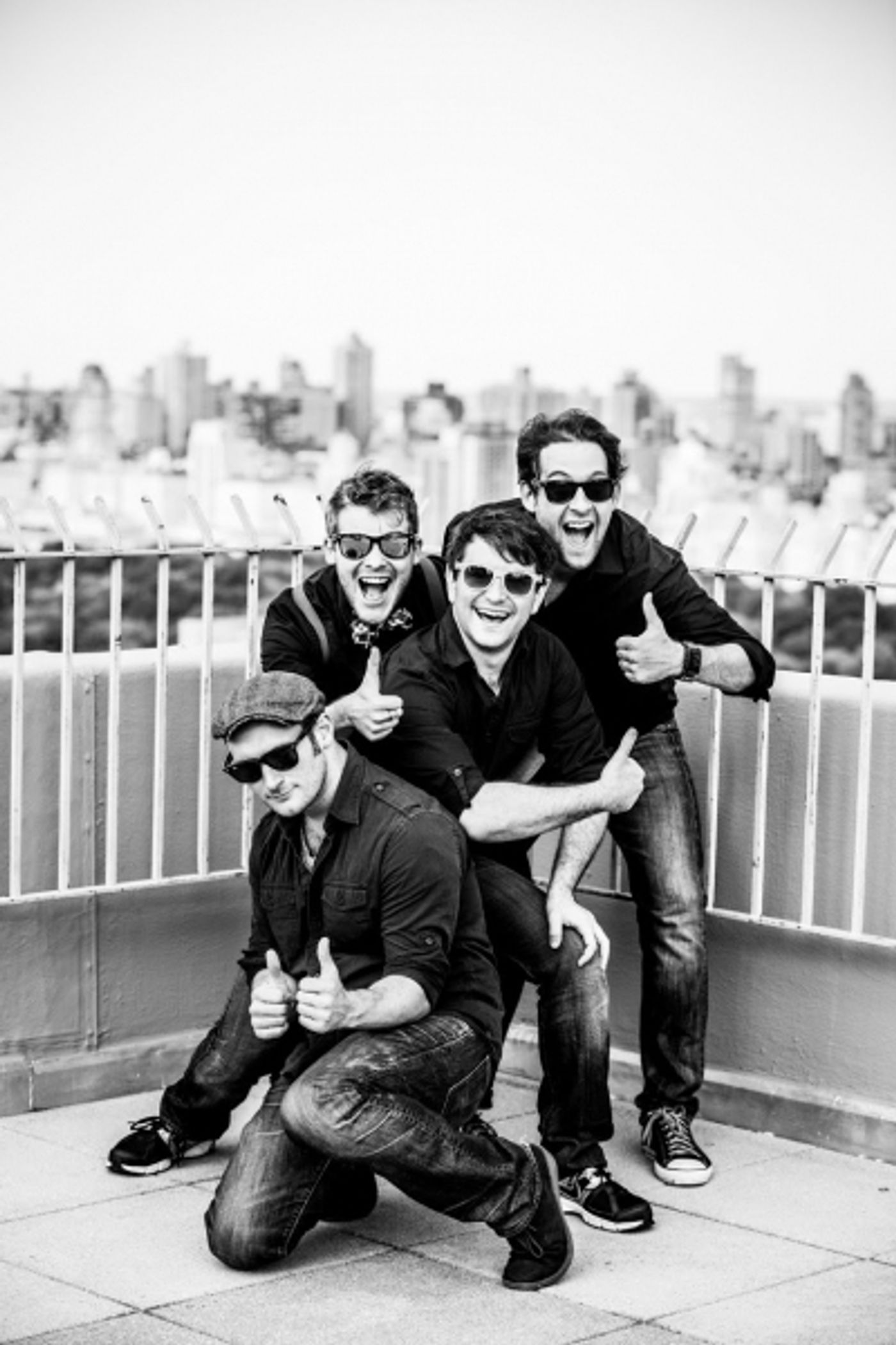 Photo Flash Exclusive: Alex Brightman, Drew Gasparini, F. Michael Haynie, & Andrew Kober Preview New Show THE (M)ORONS HAPPY HOUR!  Image