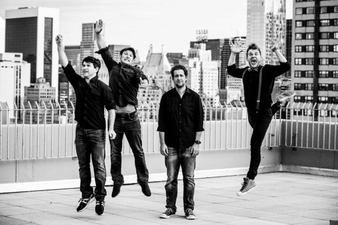Photo Flash Exclusive: Alex Brightman, Drew Gasparini, F. Michael Haynie, & Andrew Kober Preview New Show THE (M)ORONS HAPPY HOUR!  Image