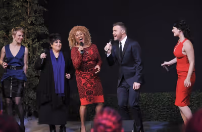Jo Lawry, Tata Vega, Darlene Love, Gary Barlow and Laura Michelle Kelly Photo