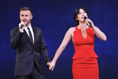 Gary Barlow and Laura Michelle Kelly Photo