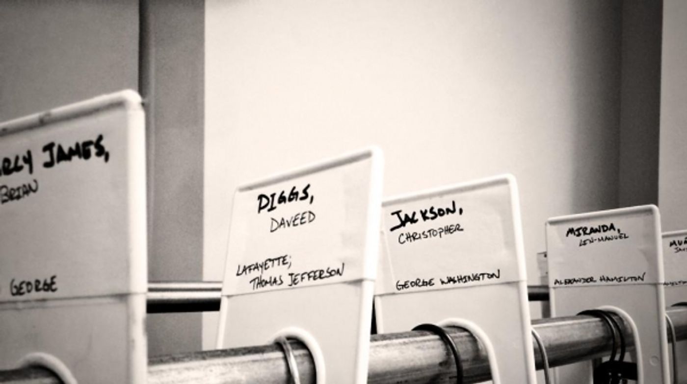 Photo Flash: Lin-Manuel Miranda's HAMILTON Channels A CHORUS LINE in Rehearsals  Image