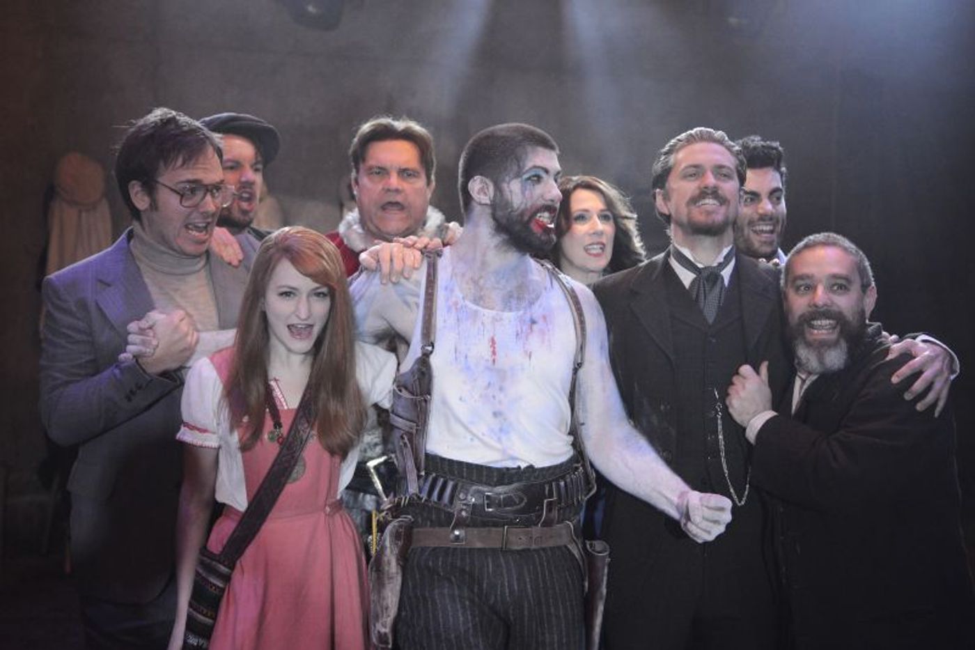 Photo Flash: First Look at Aaron Tveit, Catherine Tate and More in ASSASSINS, Opening Tonight at Menier Chocolate Factory Photo Flash: First Look at Aaron Tveit, Catherine Tate and More in ASSASSINS, Opening Tonight at Menier Chocolate Factory Image