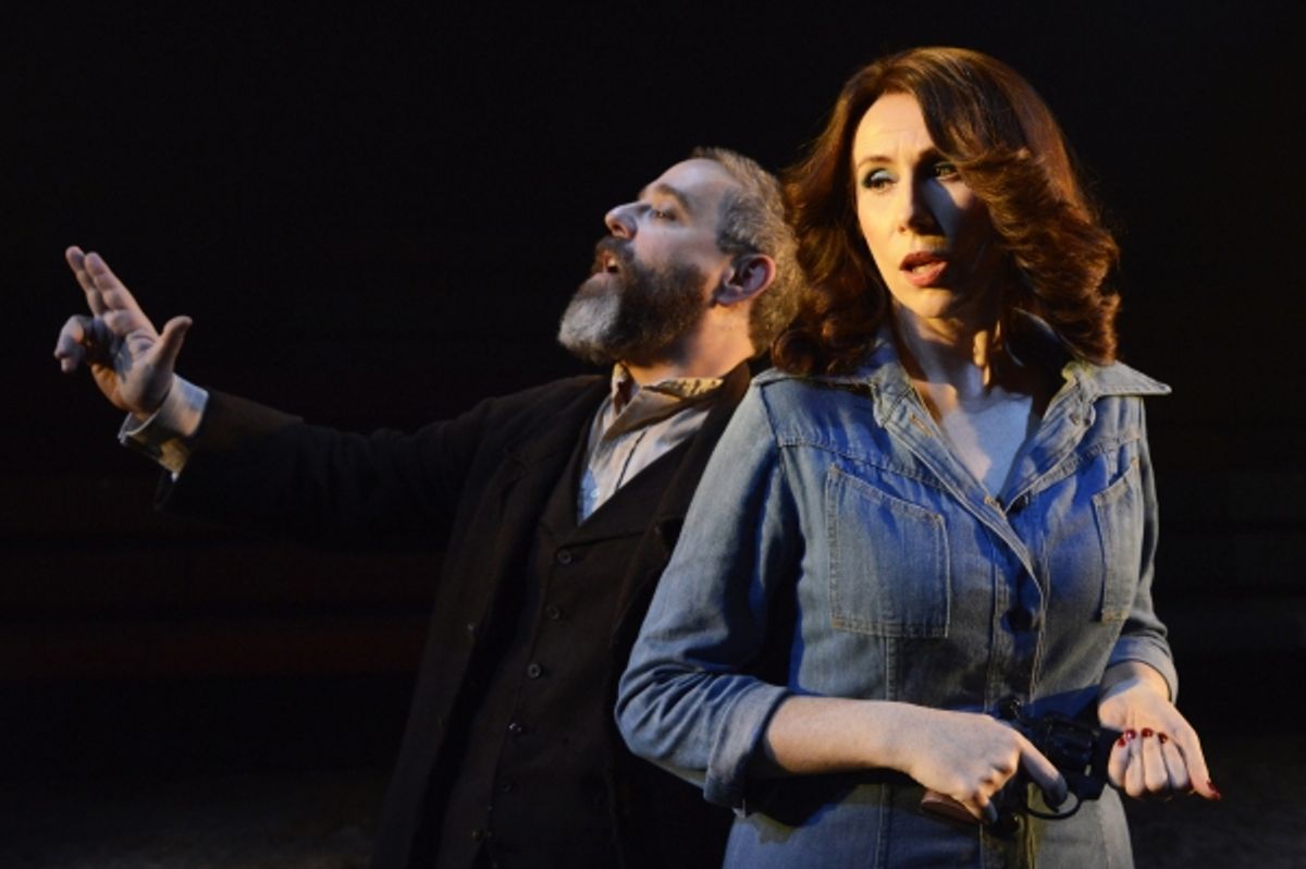 Andy Nyman (Charles Guiteau) and Catherine Tate (Sara Jane Moore) at 