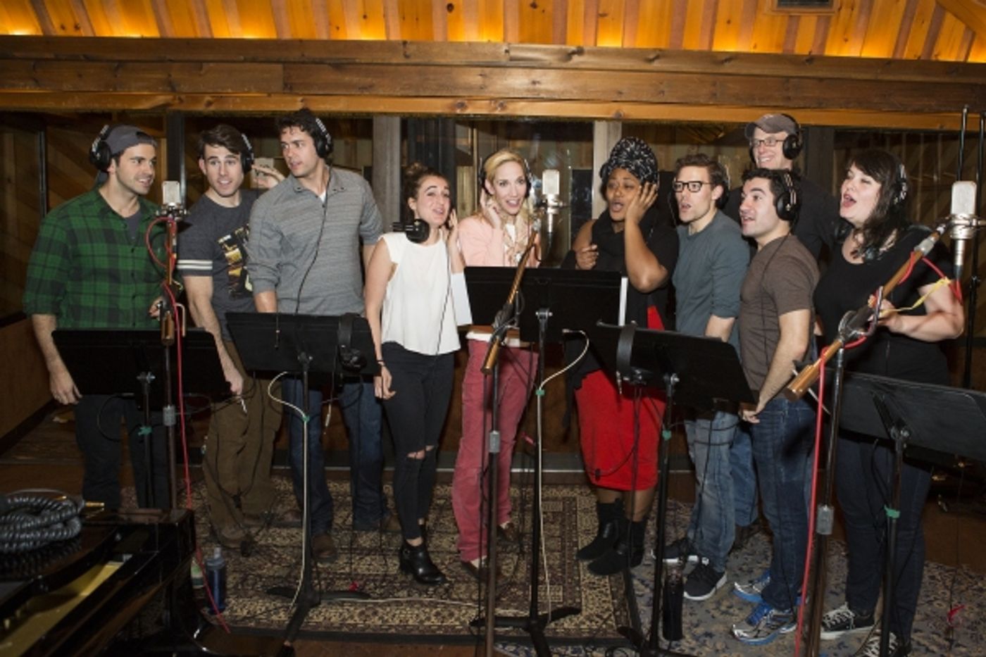 Photo Coverage: In the Recording Studio with the Cast of SIDE SHOW  Image