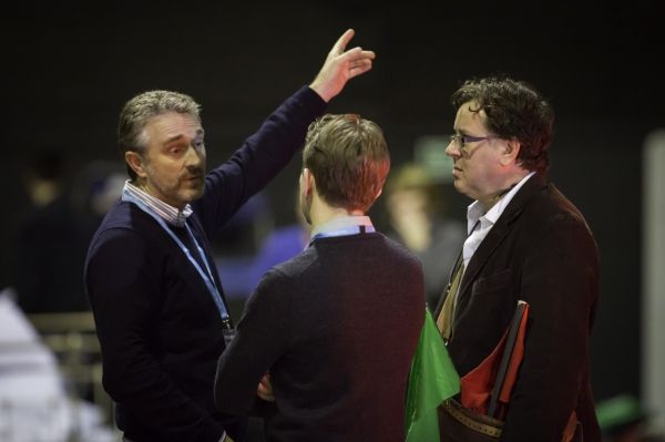 Damian Cruden (director) and Jeremy Swift (Mr. Perks) Photo