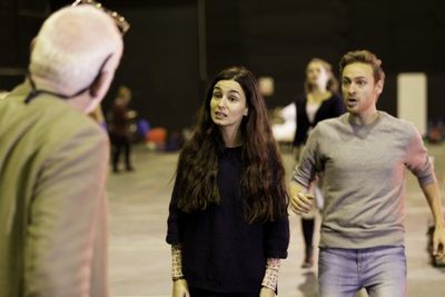 Serena Manteghi (Bobbie) and Jack Hardwick (Peter) Photo