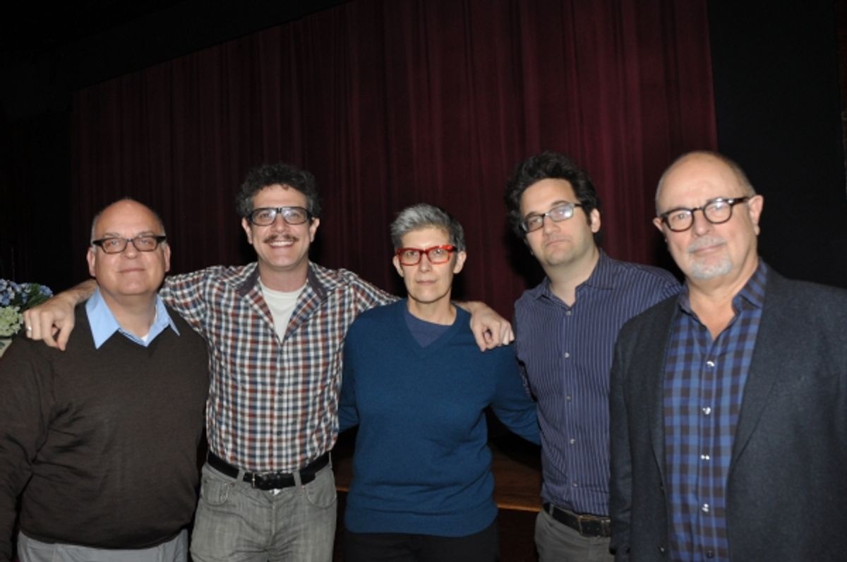 Joe Dziemianowicz, Adam Feldman. Elisabeth Vincentelli, Jason Zinoman and Frank Rizzo at 