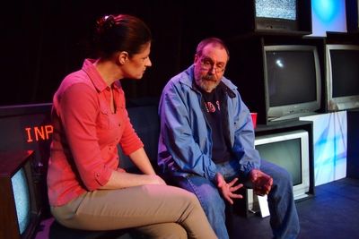 Celia Adams as Morgan and Michael Moore as Conrad Photo
