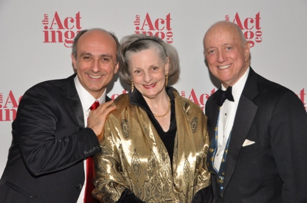 The Acting Company Alumnus, Stephen DeRosa with The Acting Company Board member Dana Ivey and Chairman of the board, Earl Weiner at The Acting COmpanyÃ¢â‚¬â„¢s annual gala at 