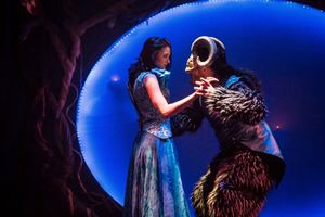 Irinka Kavsadze as Belle, Vato Tsikurishvili as The Beast Photo