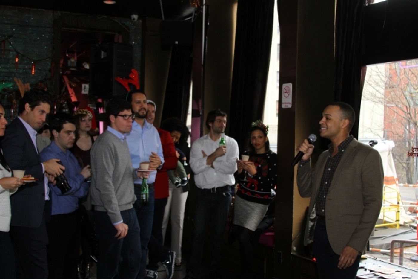 Photo Flash: BDF Students Perform at Thomas Roberts' MSNBC Holiday Party!  Image